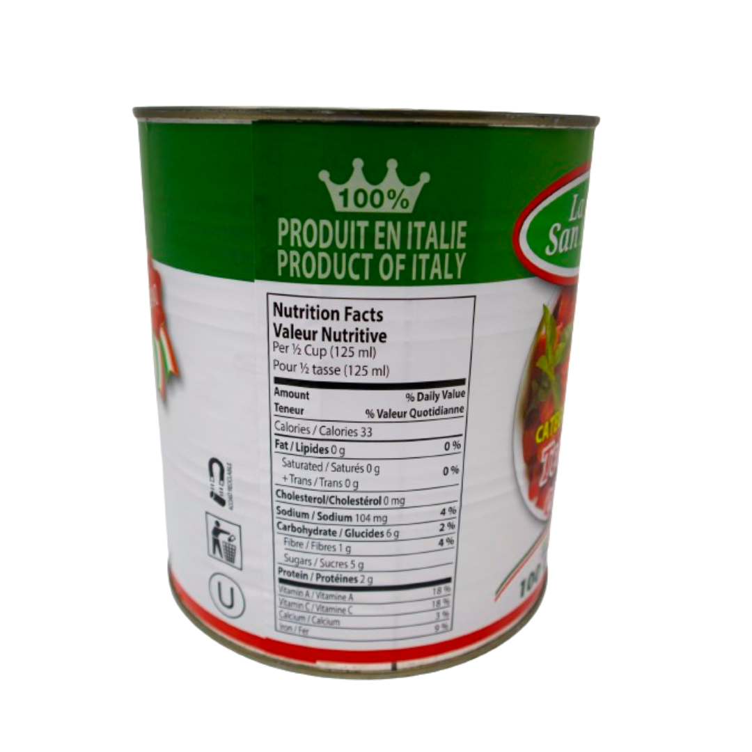 La San Marzano Diced Tomatoes 100 oz - 1 CASE - Image 2