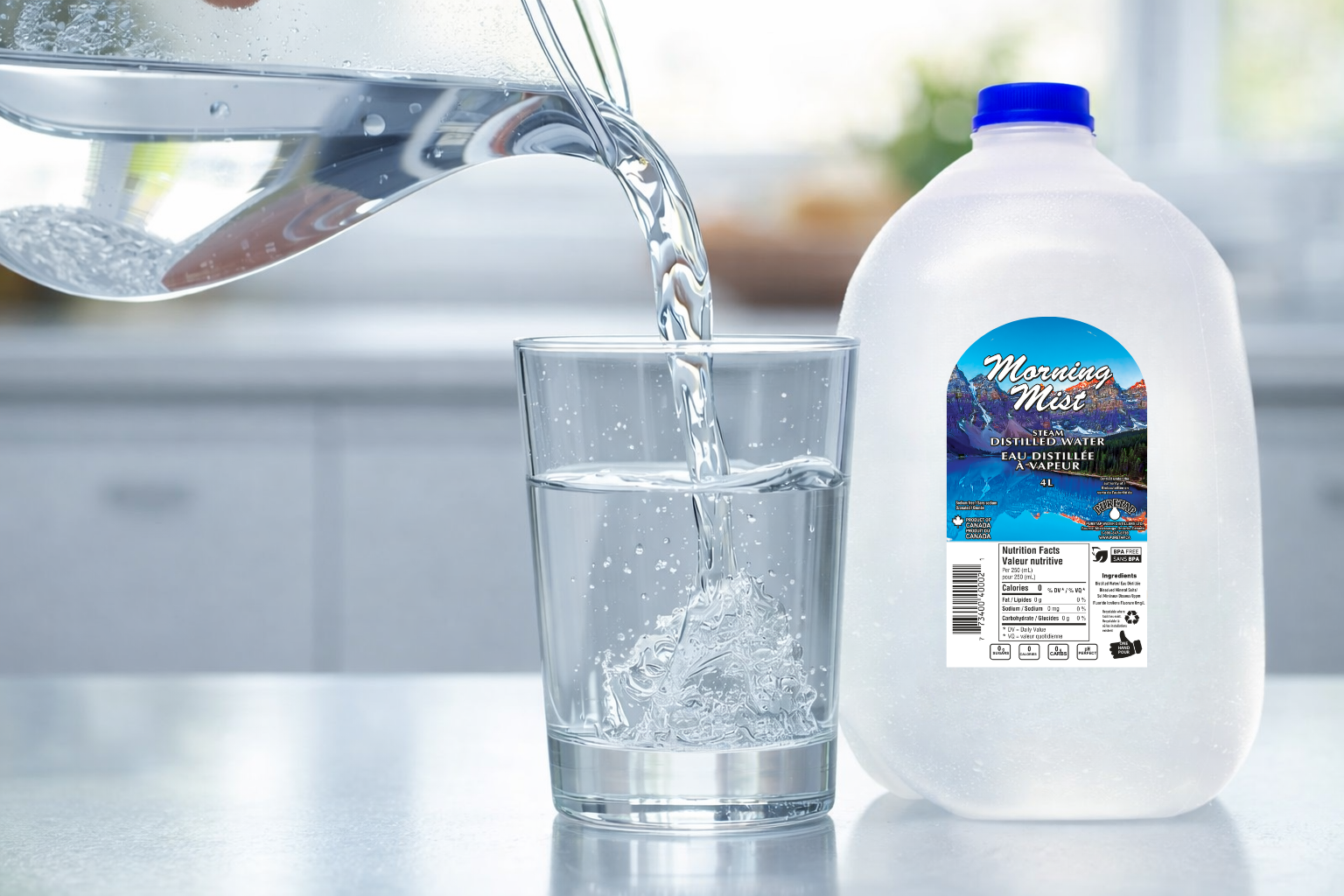 Morning Mist Distilled Water by Puretap
