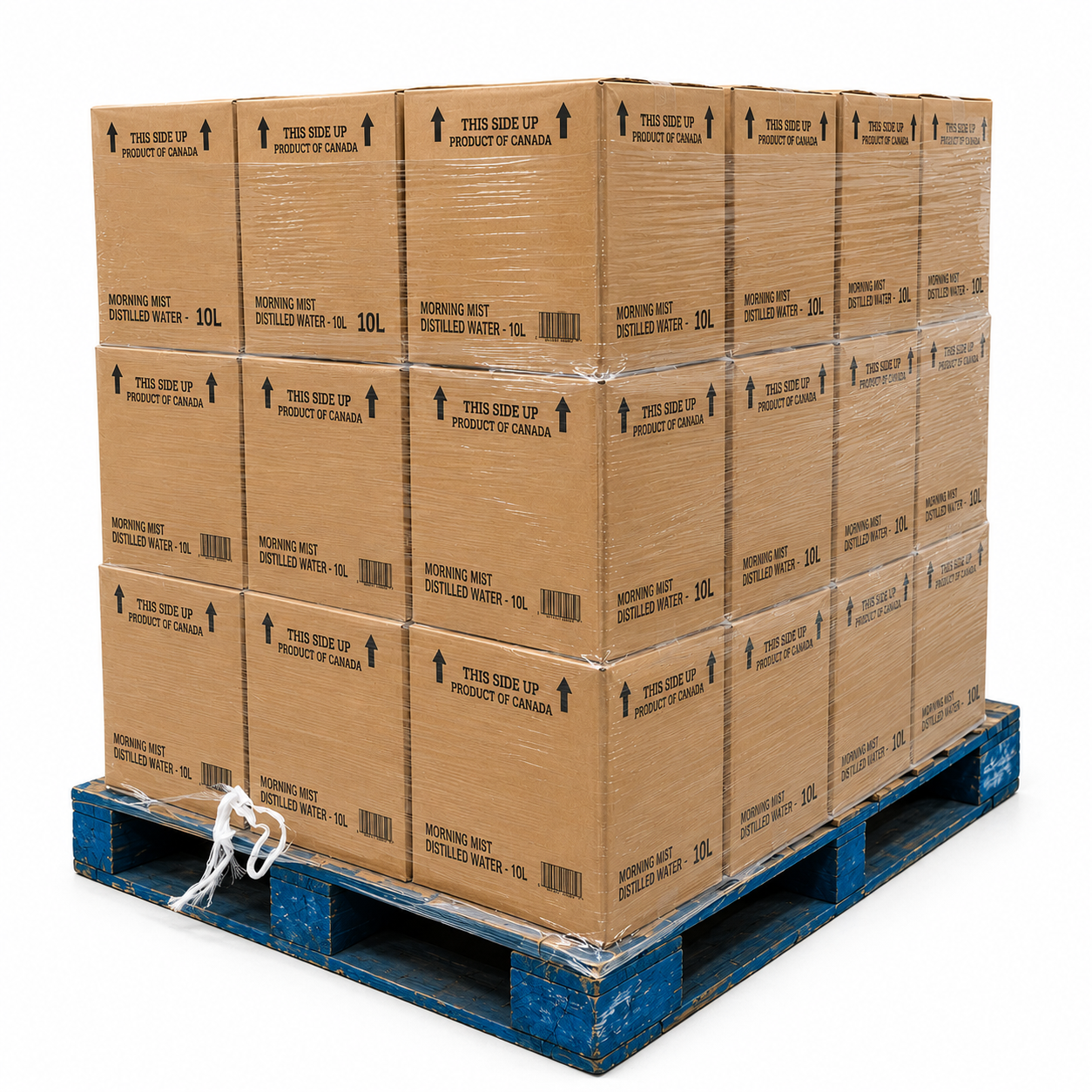 Wholesale 10L Distilled Water Pallet: 36 Cases